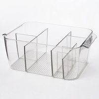 InterDesign Clarity Divided Cosmetics Bin (Clear)