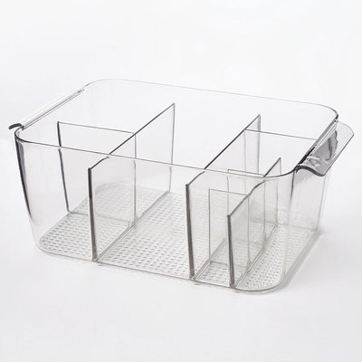 InterDesign Clarity Divided Cosmetics Bin (Clear)