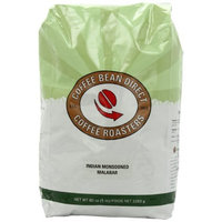Coffee Bean Direct Indian Monsooned Malabar, Whole Bean Coffee, 5-Pound Bag