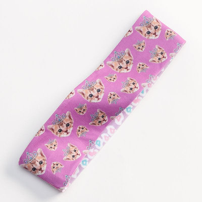 Fashion Angels Cat Reversible Headband - Girls (Purple/Leopard)
