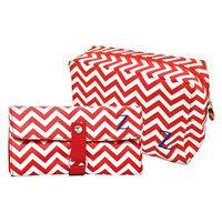 Cathys Concepts Cathy's Concepts Personalized Bag & Makeup Brush Set - Red