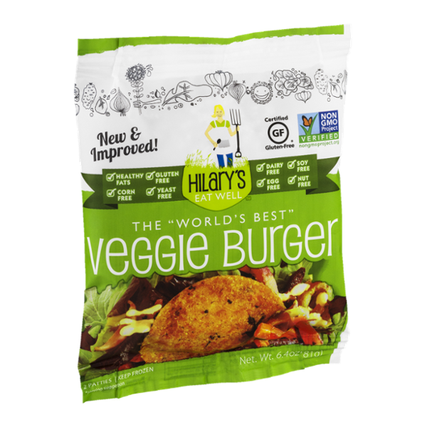 Hilary's Eat Well The "World's Best" Veggie Burger Patties 2 PK