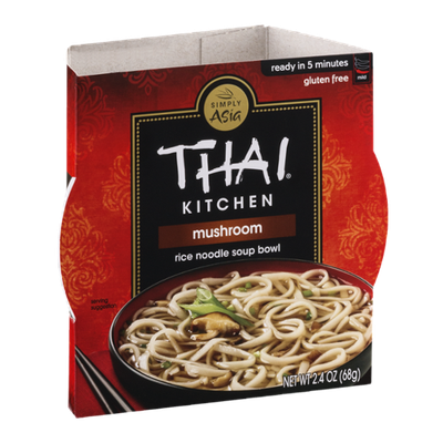 Thai Kitchen Rice Noodle Soup Bowl Mushroom