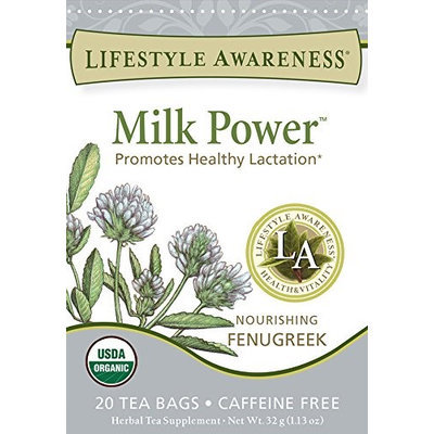 Lifestyle Awareness Organic Herbal Tea Milk Power 20 Tea Bags - Vegan