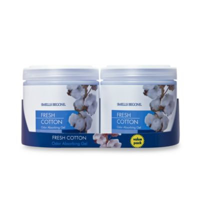 Smells BeGone Fresh Cotton 15 oz. Odor Absorbing Gel Jars (Set of 2)