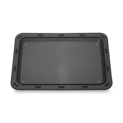 Petrageous Designs Bone 'n Up Non Slip Tray - Black