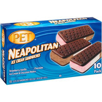 PET Neapolitan Ice Cream Sandwiches, 3.5 fl oz, 10 count