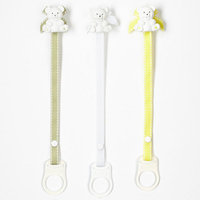 Baby Buddy 3-pk. Bear Pacifier Holder (Neutral)