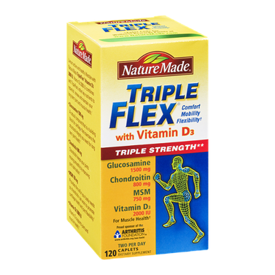 Nature Made Triple Flex with Vitamin D3 Dietary Supplement Caplets - 120 CT
