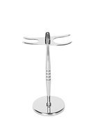 Finity Shave Deluxe Chrome Razor and Brush Stand High Quality! This Safety Razor Stand is Stainless Steel and Great for Badger Brush and Razor Blade. Extend the Life of Your Razor and Brush!