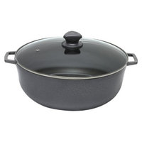 IMUSA Porcelain Caldero with Glass Lid - 24 cm.