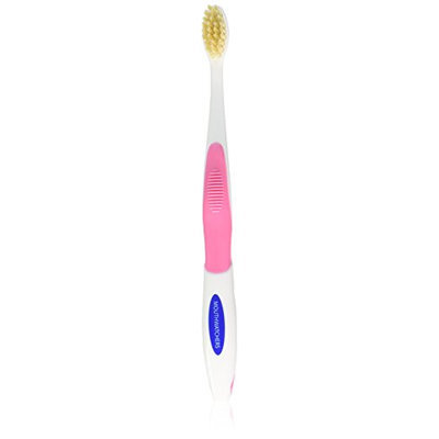 Mouth Watchers Antimicrobial Toothbrush with Flossing Bristles