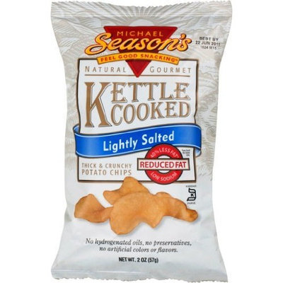 Michael Season's Kettle Cooked Lightly Salted Potato Chips, 2 Ounce Bags (Pack of 24)