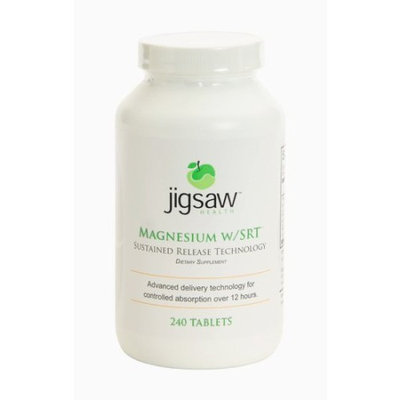 Jigsaw Health Jigsaw Magnesium w/SRT - Premium, Organic, Slow Release Magnesium Supplement - Active, Bioavailable Magnesium Malate Tablets With B-Vitamin Co-Factors, 240 Tablets