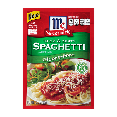 McCormick® Gluten-Free Thick & Zesty Spaghetti Sauce Mix