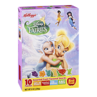 Kellogg's Disney Fairies Assorted Fruit Flavored Snacks - 10 CT