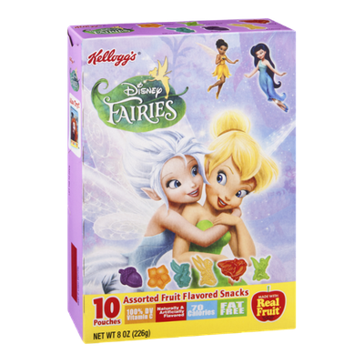 Kellogg's Disney Fairies Assorted Fruit Flavored Snacks - 10 CT