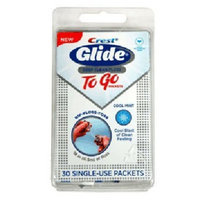 Glide To Go Dental Floss Sachets With Mint Flavor To Prevent Gingivitis- 30 ea