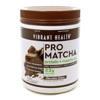 Pro Matcha Chocolate Protein Vibrant Health 20.6 oz Powder