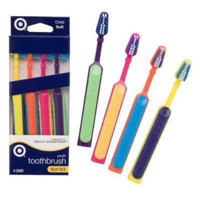 Up & Up Target Youth Soft Toothbrushes 4-pk.