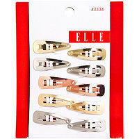 Elle Mixed Metal Snap Clips 10 Ct