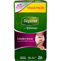 Depend for Women Underwear Moderate Absorbency