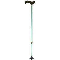 Med-aid Soft Derby Handle Tech Carbon Fiber Walking Cane - Two Section Adjustable Color: Blue Brush