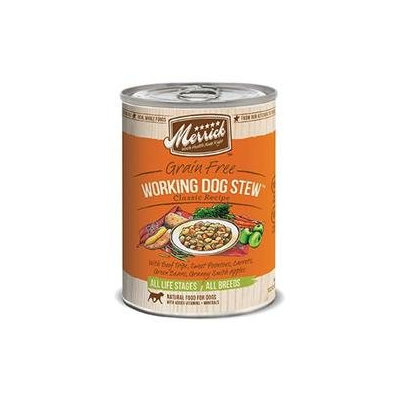 Merrick Can Dog Working Dog Stew 13.2 oz Case 12