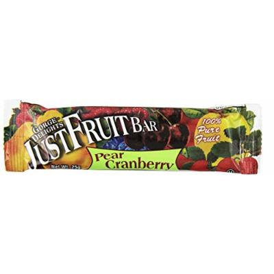 Gorge Delights JustFruit All Natural Fruit Snack Bar, Pear Cranberry, 0.9-Ounce Bars (Pack of 24)
