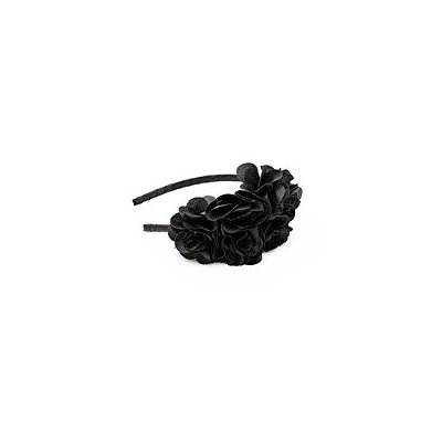 Karina Large Black Side Flower Headband