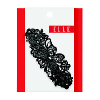 Elle Matte Black Filagree w/ Hematite Barrette