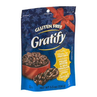 Gratify Gluten Free Pretzels Peanut Butter & Milk Chocolate