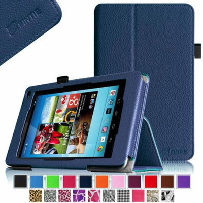 Fintie Premium Vegan Leather Stand Cover with Stylus Loop for Hisense Sero 7 Pro Tablet, Navy