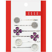 Elle Assorted Silver Bobby Pins 6 Ct