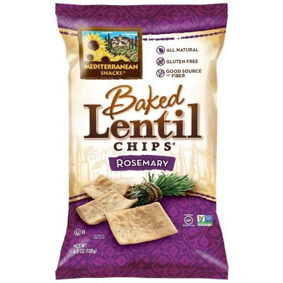 Mediterranean Snacks Rosemary Baked Lentil Chips 4.5-ounce (Pack of 12)