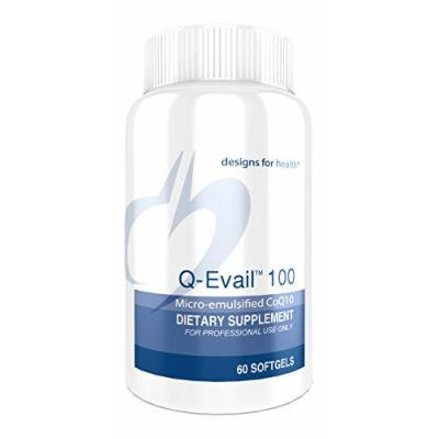 Designs for Health Q-Evail VS Softgels, 100 mg, 60 Count