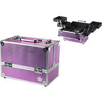 Caboodles Pink Bubble Metallic Stylist Case