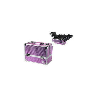 Caboodles Pink Bubble Metallic Stylist Case
