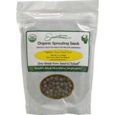Sproutman Organic Sprouting Seeds Green Snow Peas -- 12 oz