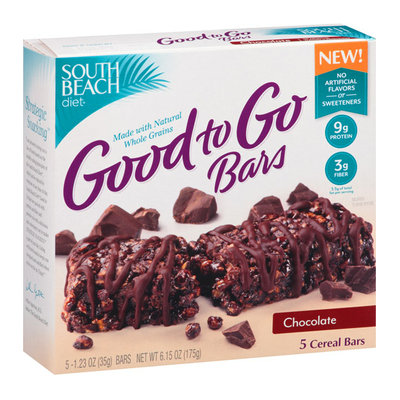 South Beach Diet Good to Go Bars Chocolate Cereal Bars
