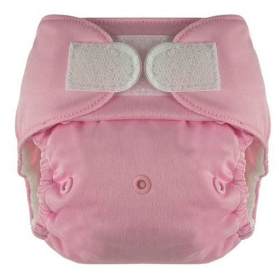 Blueberry Deluxe Hook/Loop Diaper, Pink (Discontinued by Manufacturer)