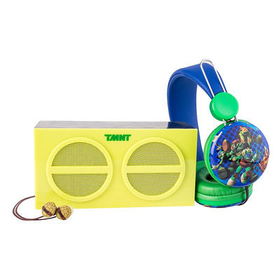 Teenage Mutant Ninja Turtles 3-Piece Stereo Speaker & Headphone Set by Sakar, Multi/None