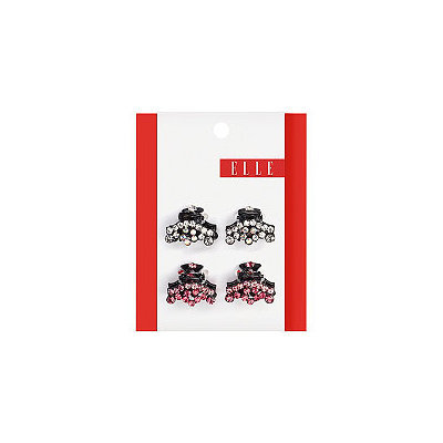 Elle Rhinestone Mini Jaw Clip 4 Ct