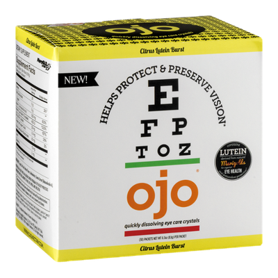 OJO Quickly Dissolving Eye Care Crystals Citrus Lutein Burst - 30 CT