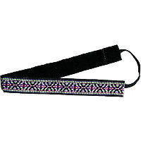 My Band Geoprint Headwrap Purple/Lime