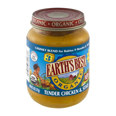 Earth's Best Organic Stage 3 Tender Chicken & Stars