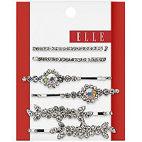 Elle 6 Pk Assorted Silver Bobby Pins