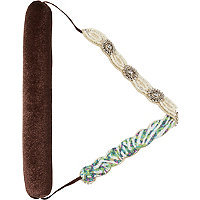 Scunci Hollywood Roll - Pearl/Stone Hairband