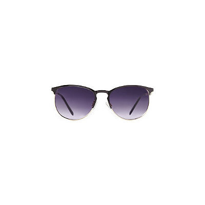 Starlight Metal Frame Black & Gold Club Master Sunglasses