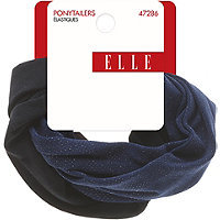 Elle Navy Shimmer Ponytailers